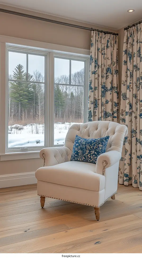 Cozy Corner with Window and Armchair