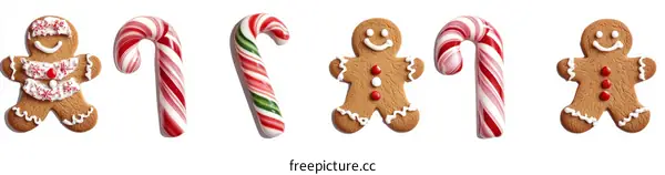 Christmas Treats: Gingerbread Men and Candy Canes