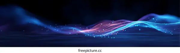 Abstract Digital Wave Motion Background Design