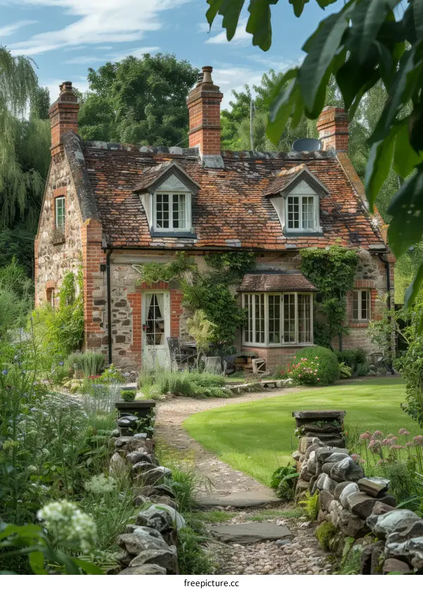 A Countryside Cottage Nestled in Nature's Embrace