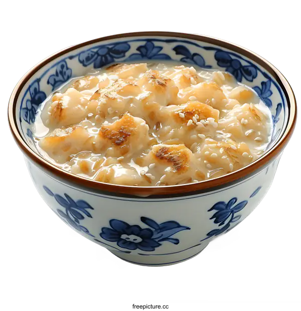 [Transparent Background PNG]Sweet Rice Balls in Coconut Milk Soup