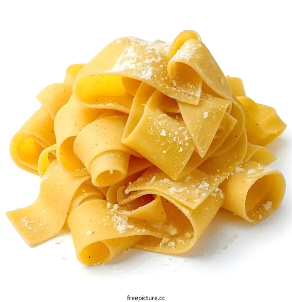 Uncooked Pasta with Parmesan Cheese