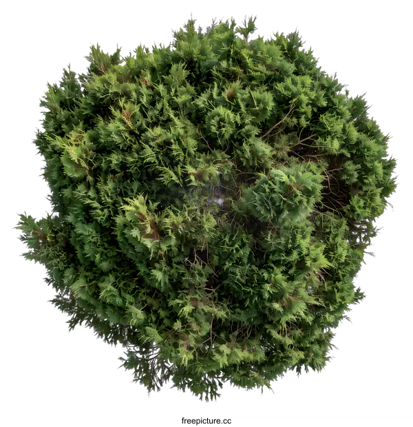 [Transparent Background PNG]Green Bush Isolated on White Background