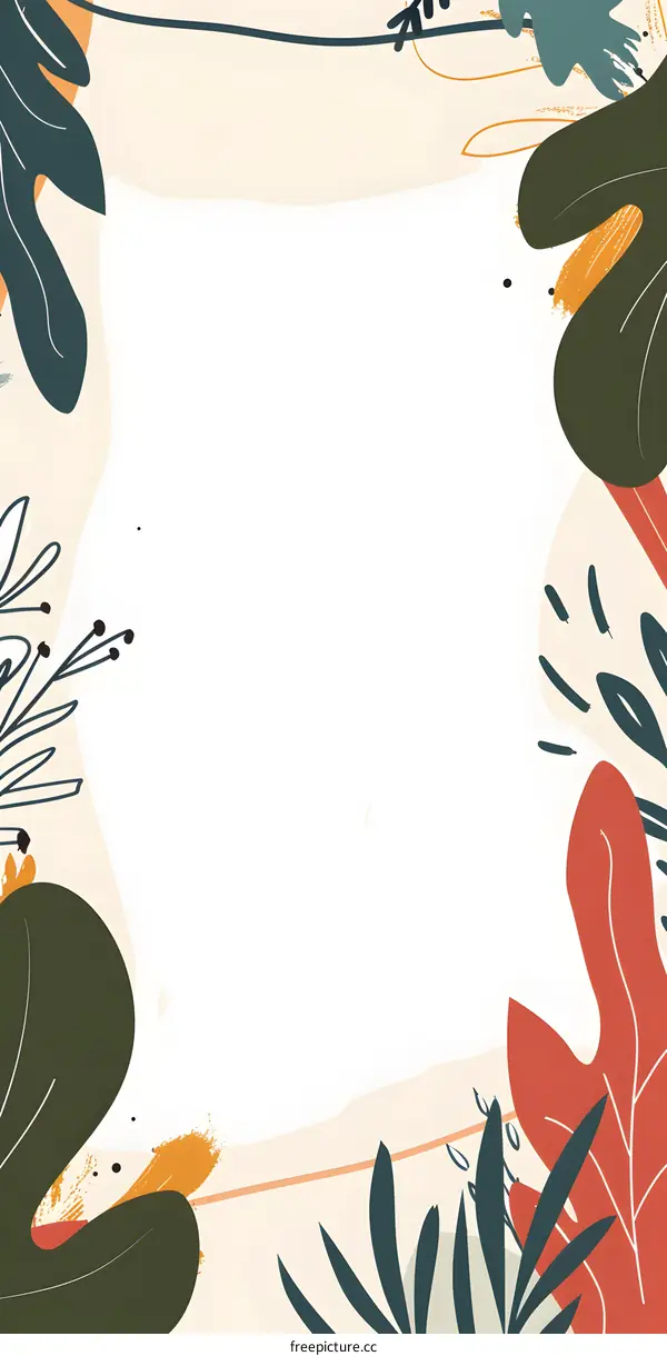 Abstract Floral Background Illustration