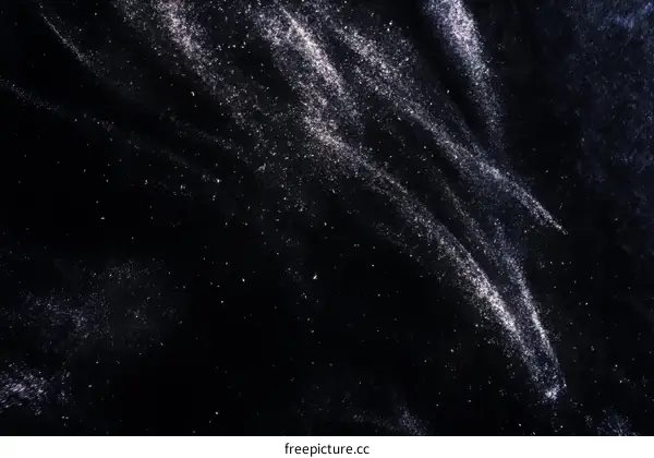 Abstract Texture of Dark Space with Glitters