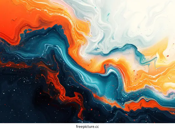 Vibrant Swirls of Fluid Creativity