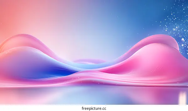 Abstract Colorful Liquid Flowing