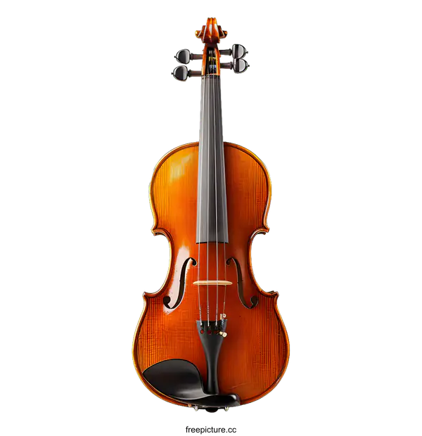 [Transparent Background PNG]Violin on a white background