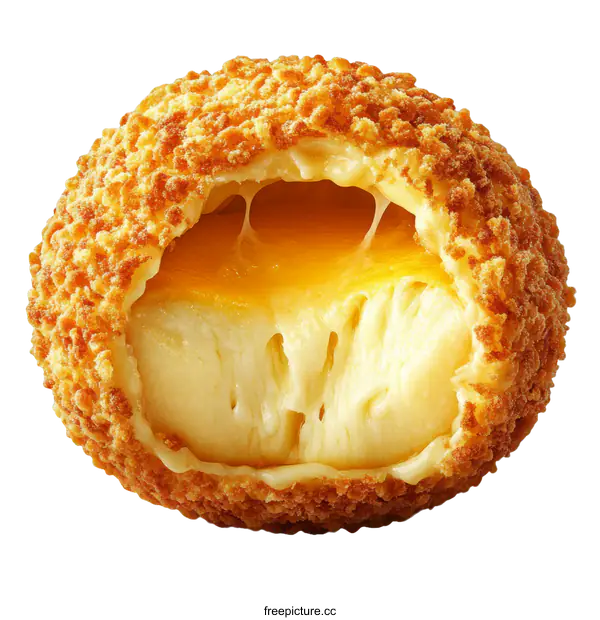 [Transparent Background PNG]Crispy Cheese Ball Food Close-up Image
