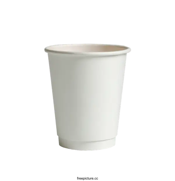 [Transparent Background PNG]Blank Disposable Coffee Paper Cup