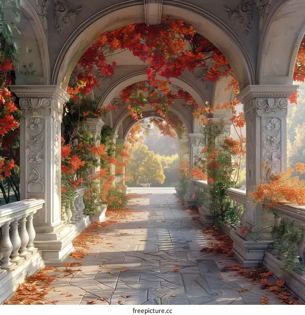 Autumn Colors in the Picturesque Park