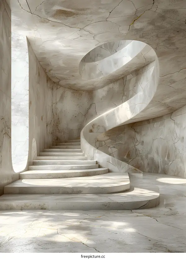 Abstract Minimalist Modern Architecture Staircase Design