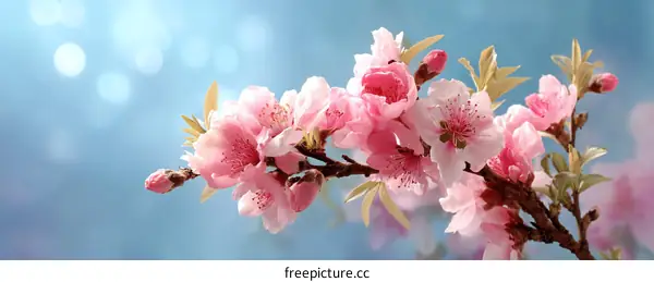Beautiful Spring Flowers in Soft Pastel Colors
