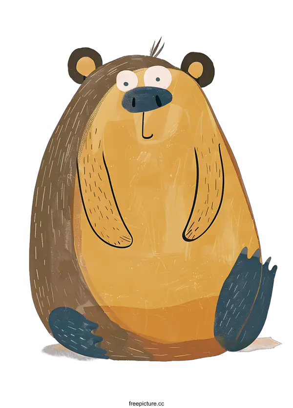 [Transparent Background PNG]Cute Cartoon Bear Illustration