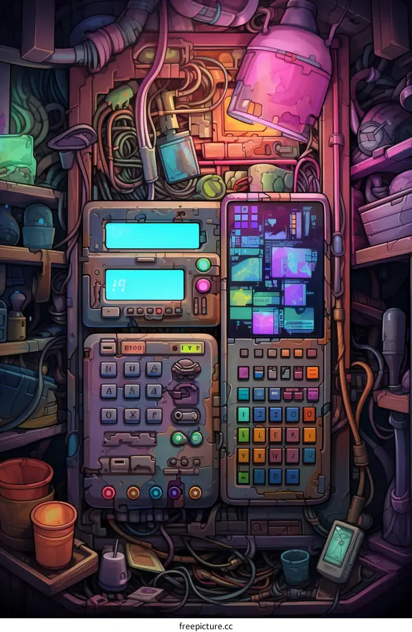 Retro Futuristic Computer