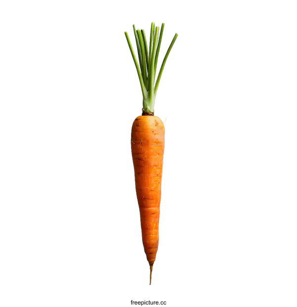[Transparent Background PNG]Single Carrot on Gray Background