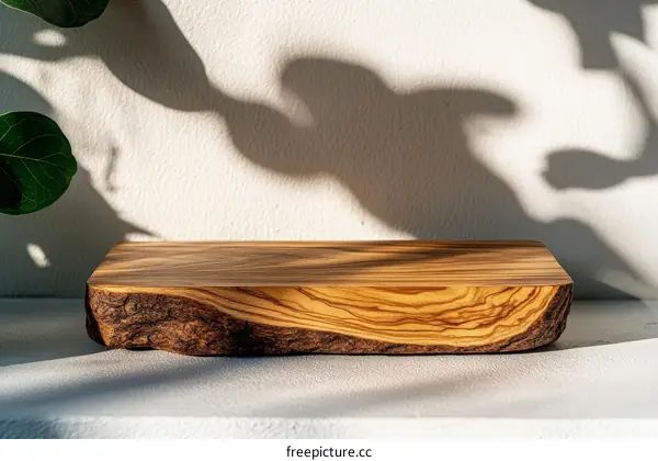 Natural Wooden Cutting Board Display Stand