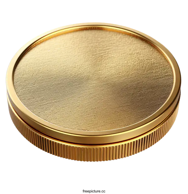[Transparent Background PNG]Gold Coin Template for Business Currency Finance Isolated