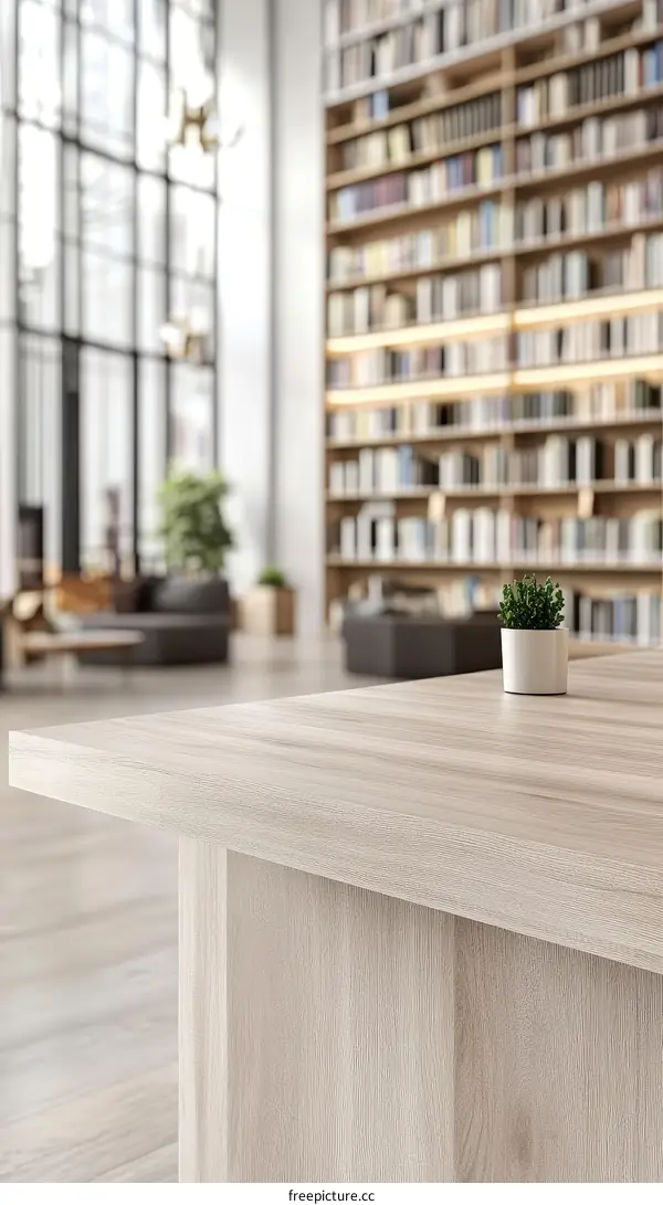 Modern Library Office Desk Design