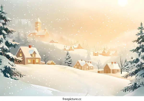 Snowy Village