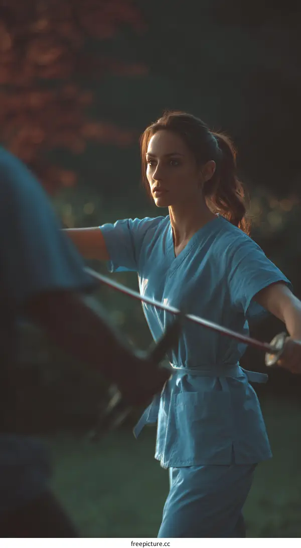 Outdoor Martial Arts Training of Two People