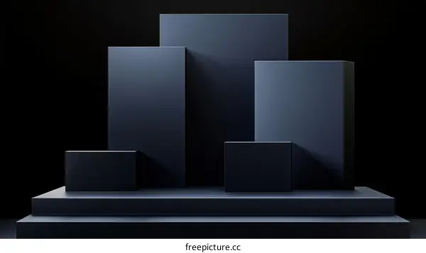 Dark Grey Geometric Product Showcase