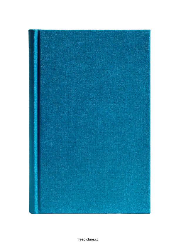 [Transparent Background PNG]Teal Hard Cover Book Mockup