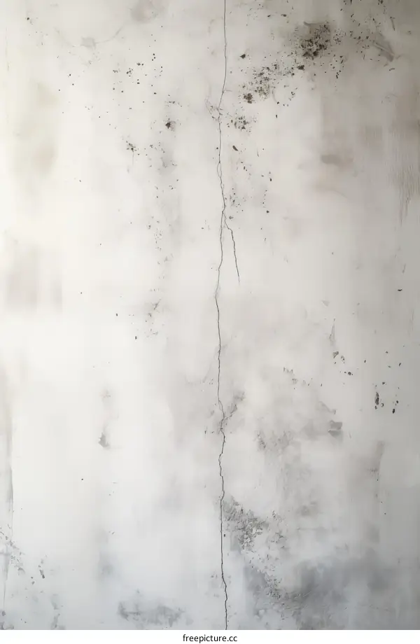 Large Concrete Wall with a Crack