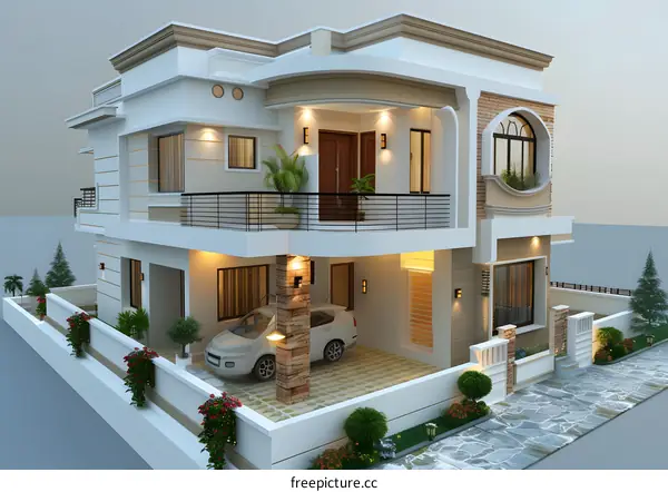 A modern style villa