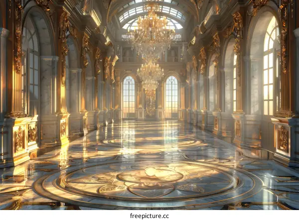 Grand Palace Hallway