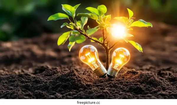 Sustainable Energy Growth Concept Image