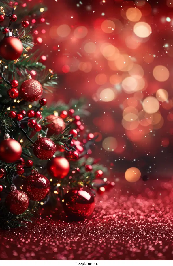 Red and White Christmas Tree Decorations