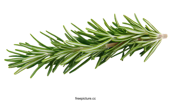 [Transparent Background PNG]Fresh Rosemary Sprig Close-up Image