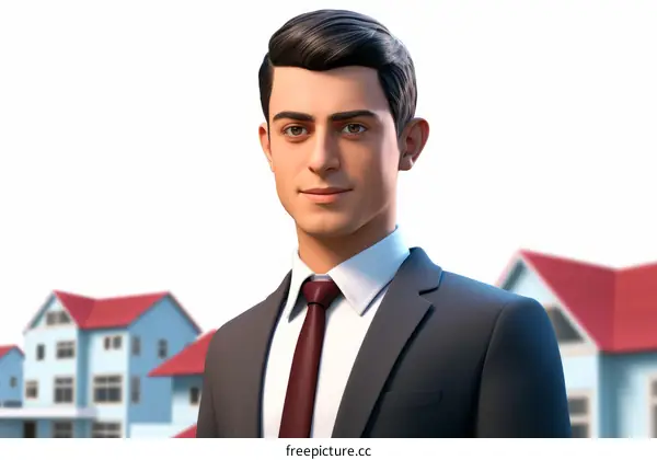 Real Estate Agent Helps Buy or Sell Houses