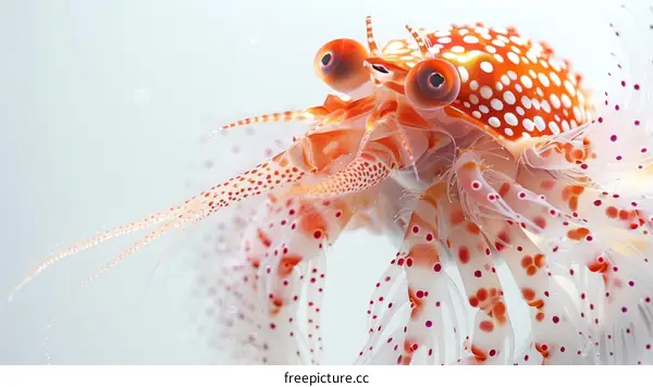Polka-Dotted Crab with Tentacles