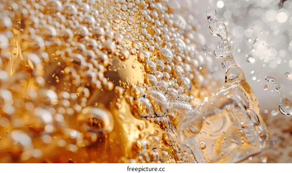 Macro Photography of Water Bubbles