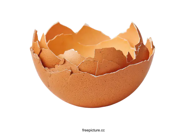 [Transparent Background PNG]Broken Egg Shell Close-up