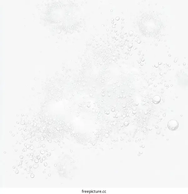 Closeup of Bubbles in Clear Liquid