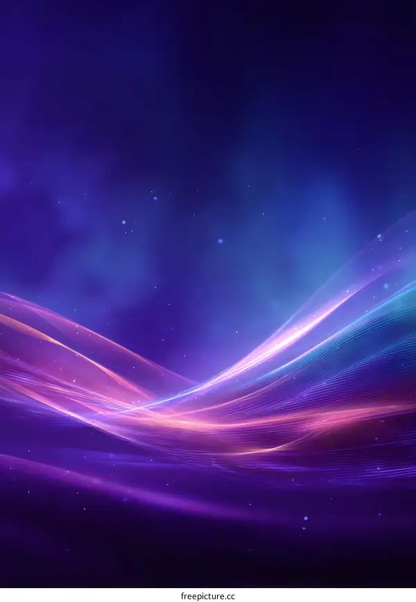 Abstract Digital Wave Background Design