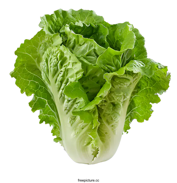 [Transparent Background PNG]Fresh Green Napa Cabbage Isolated on White Background