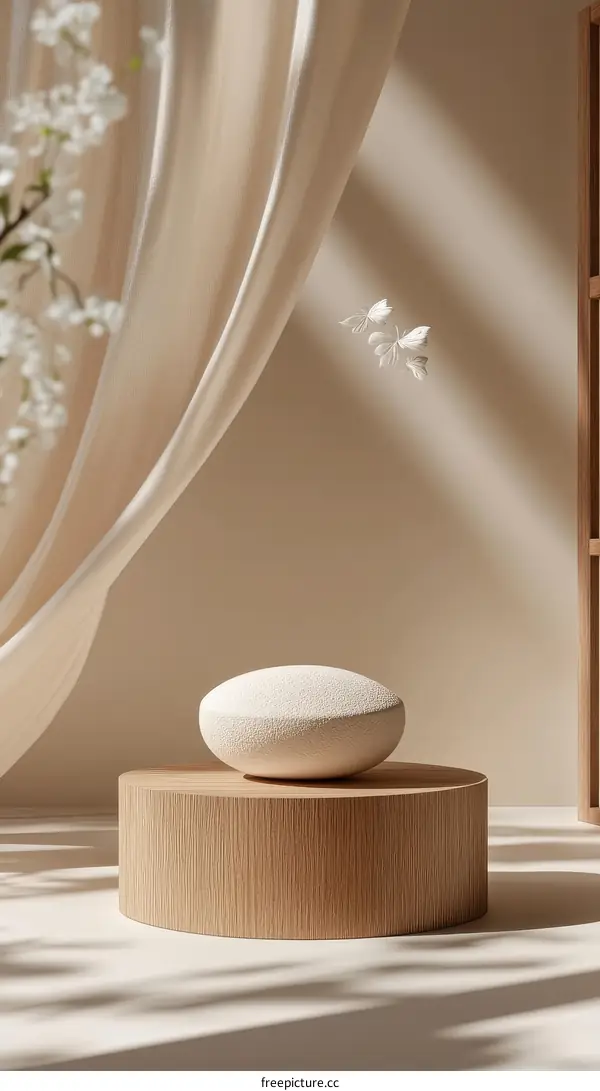 Elegant Minimalist Product Display with Soft Light