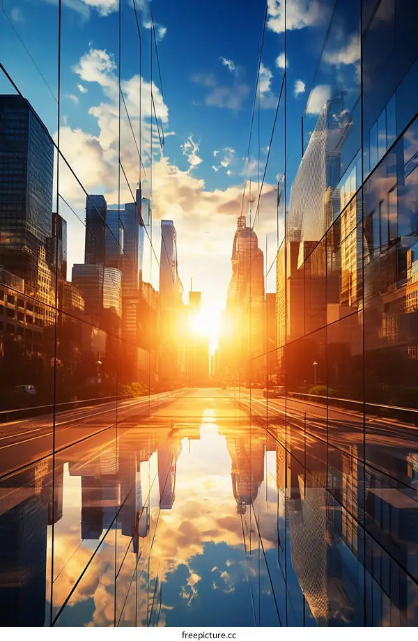 The beauty of a modern city