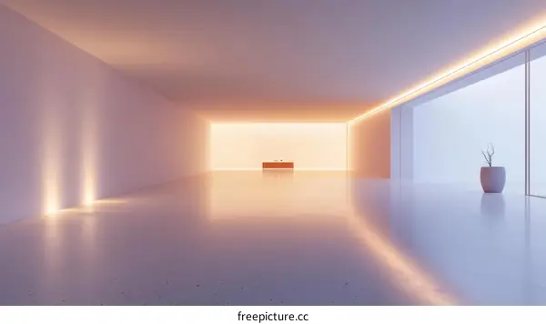 Modern Minimalist Interior Design Illustration