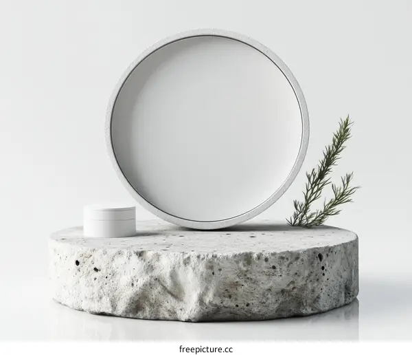 Modern Minimalist Cosmetic Product Display Mockup