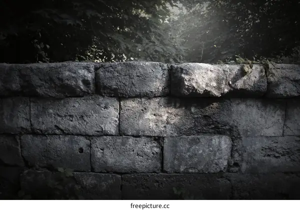 Ancient Stone Wall Texture Background