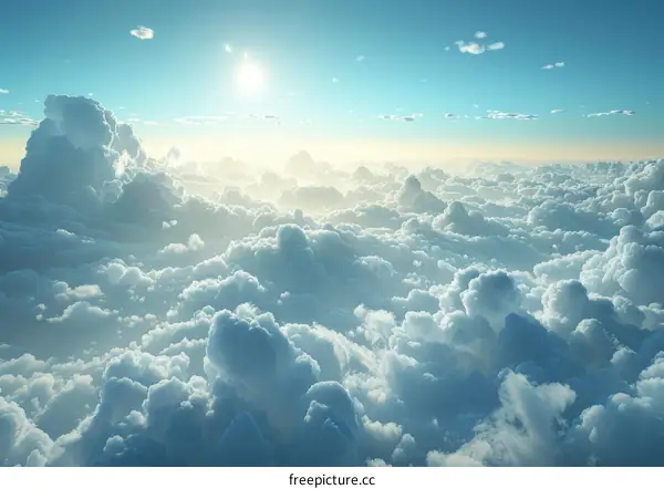 Soaring Above the Clouds - Realistic Illustration