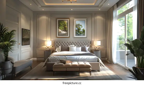 Modern style bedroom