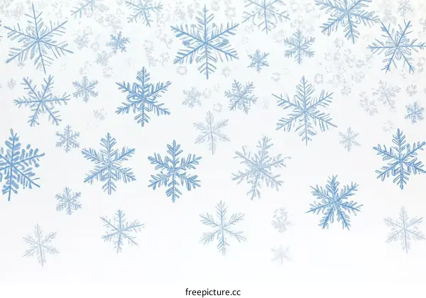 Winter Snowflakes Pattern Illustration