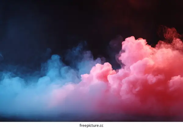 Abstract Colorful Smoke Clouds Background Design