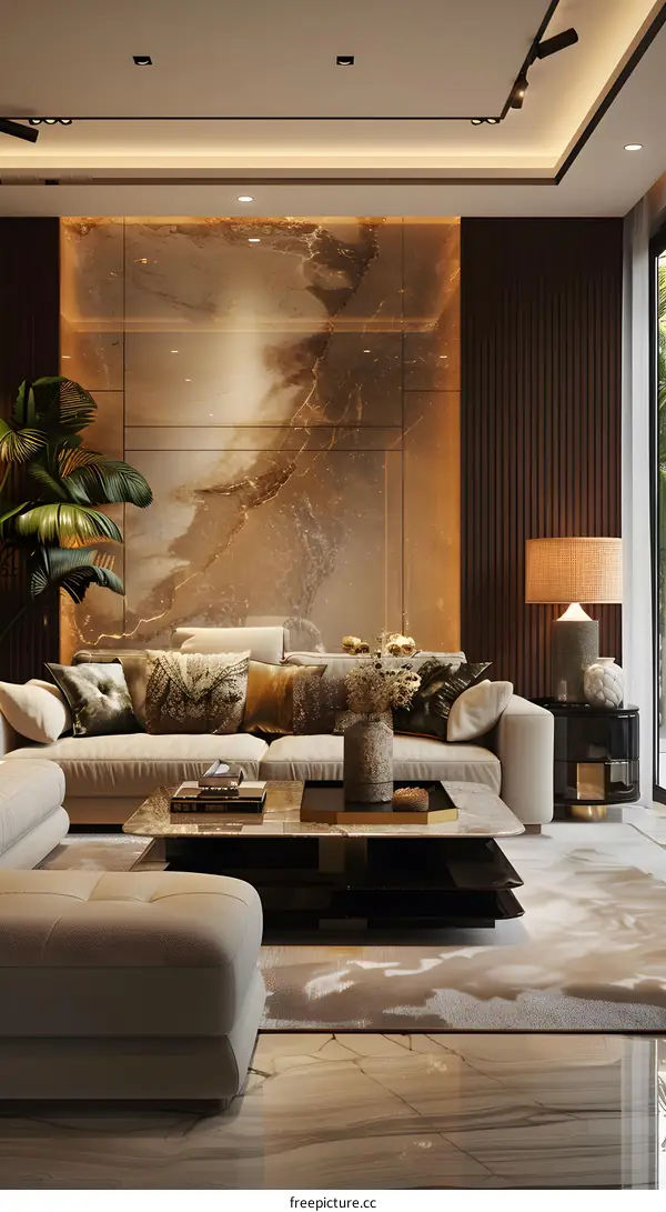 Modern minimalist living room